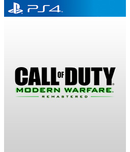 Call of Duty: Modern Warfare remastered PS4