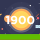 Accumulate 1900 points in total