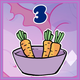 3 carrots