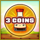 3 coins collected