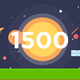 Accumulate 1500 points in total